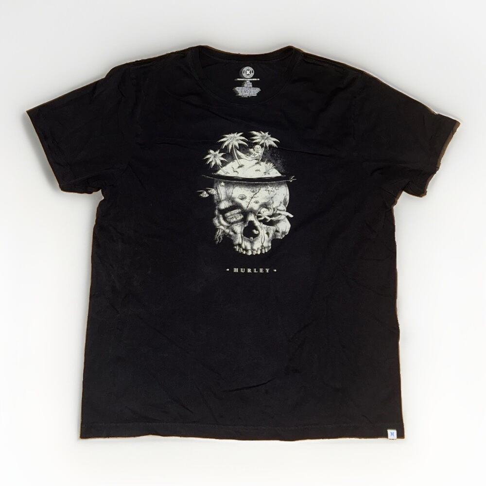Hurley Graphic T-Shirt Black XL 22x28